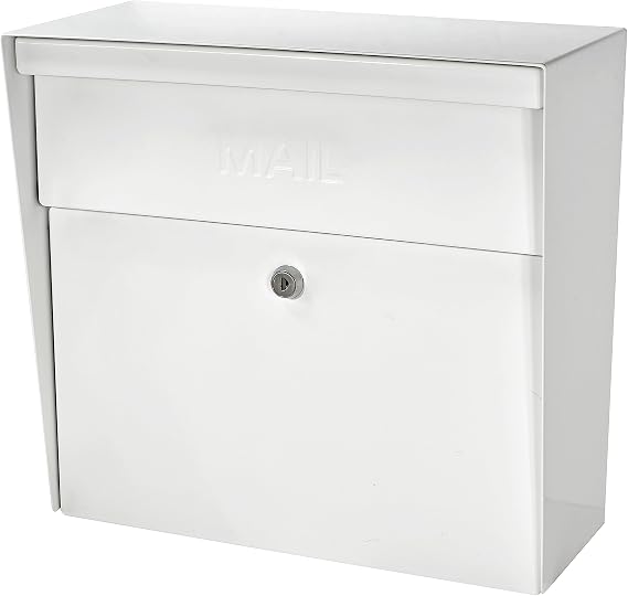 Mail Boss Metro Heavy Duty Locking Wall Mount Mailbox, Galvanized Steel