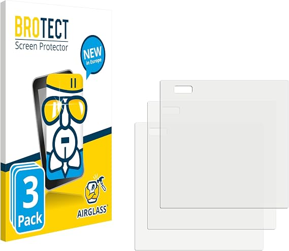 BROTECT Glass Screen Protector Film Compatible with homematic IP Wired Glass Display - Plus (HmIPW-WGD-PL) (3 Pack) - Glass-Foil Protection
