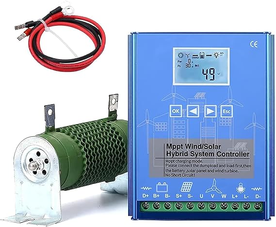 5000W MPPT Wind Solar Hybrid Charge Controller,Wind 3000W Solar 2000W 12/24V/48V Automatic Hybrid Controller