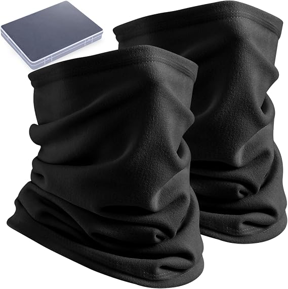 Winter Neck Gaiter- Face Cover Scarf for men Breathable Fleece Mask Scarf Windproof for Skiing Hiking Cycling