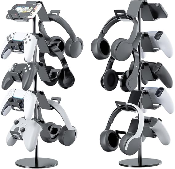 Controller Stand,5 Tier Headphone Holder for Classroom