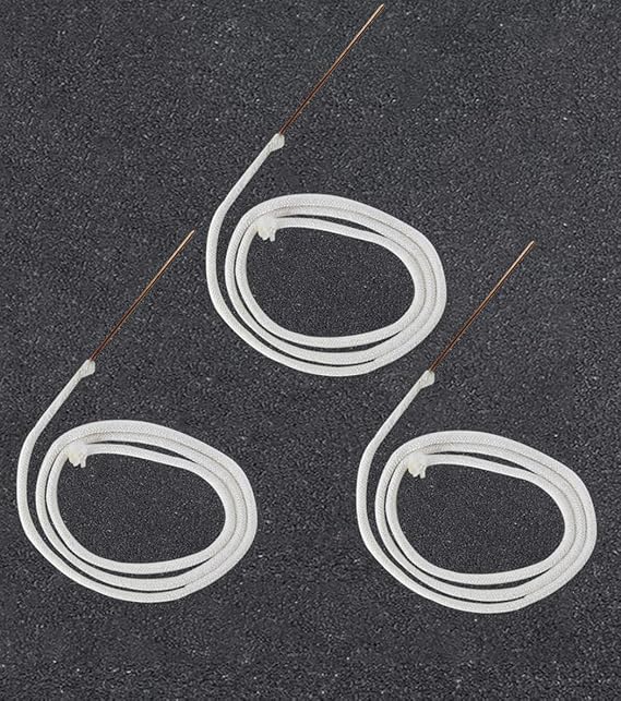 Kerosene Lighter Replacement Cotton Core with Metal Needle, Suitable for Most Brands, White, XL240328