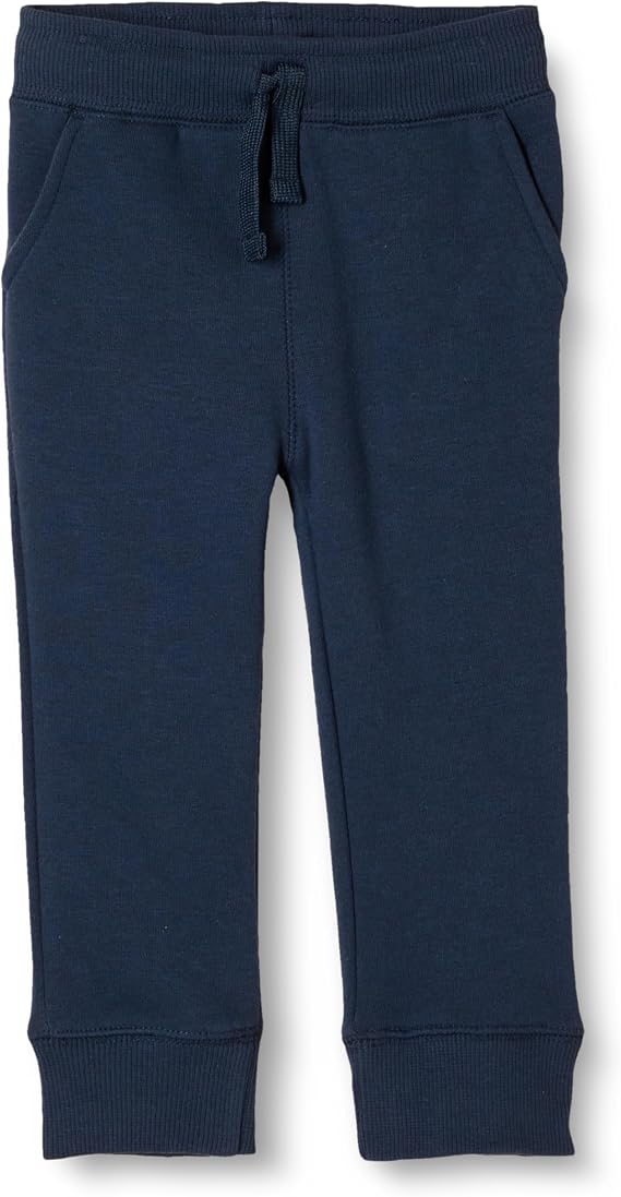 Amazon Essentials Boys and Toddlers' Fleece Jogger Sweatpants with Elastic Waist and Drawstring, Multipacks