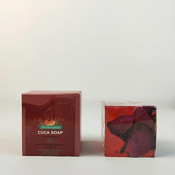 Chic V Cuca Soap, pH Balanced, Feminine care, Eliminates Odor, Organic 100% Handmade Vaginal Soap Rose
