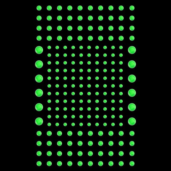 202 Pcs Domed Glow in The Dark Dots Stickers Luminous Wall Ceiling Stickers Different Sizes Fluorescent Glowing 3D Ultra Bright Dots Wall Decals Ceiling Decor for Kids Bedroom Birthday Party