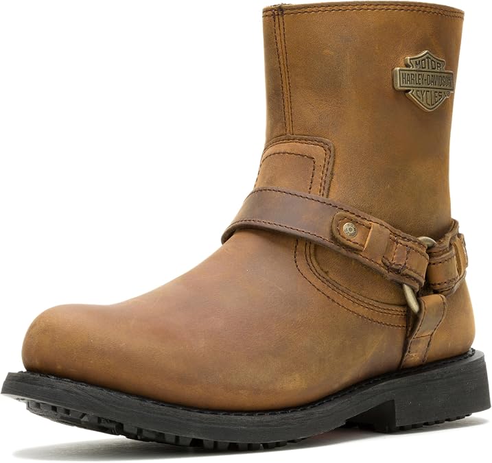 Harley-Davidson Footwear Mens Scout Leather Harness Riding Casual Boots Ankle
