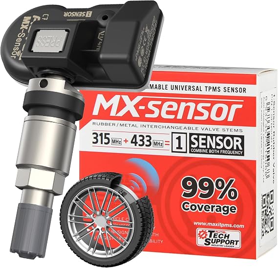 Autel TPMS Sensor 1-Sensor, MX-Sensor 315+433MHz Metal Valve Programmable