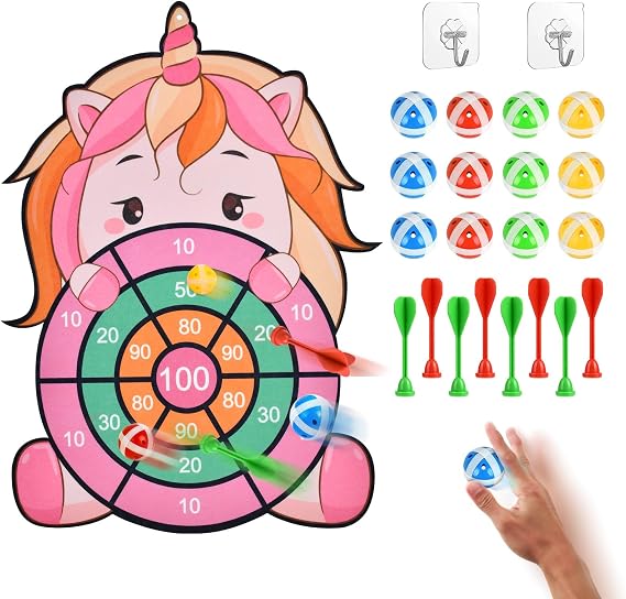 Vicloon Children's Dartboard Dart Throwing Game Ball Game