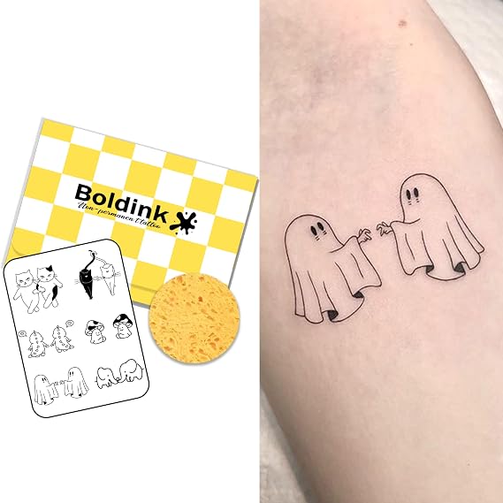 Cute Animals Semi Permanent Tattoos Realistic Fake Tattoo Waterproof