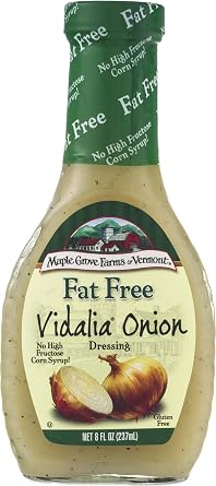 Maple Grove Farms Fat-Free Salad Dressing, Vidalia Onion, 8 Ounce