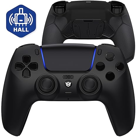 HEXGAMING RIVAL PRO Wireless Controller Compatible with ps5, Black