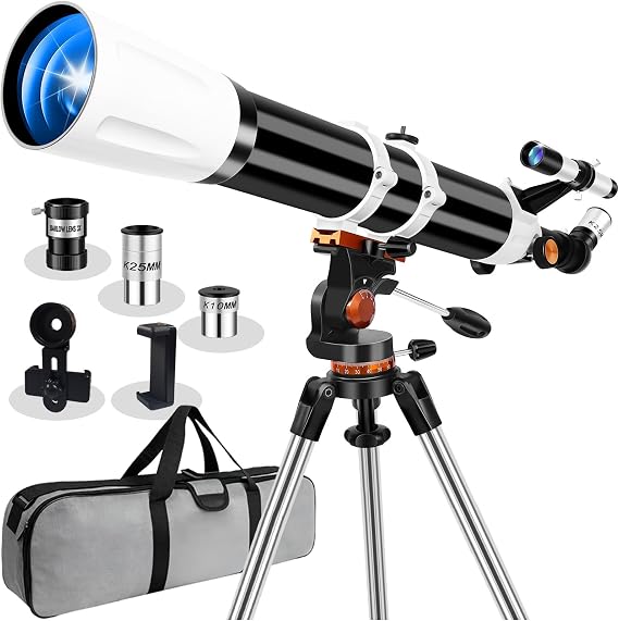 Telescope for Adults High Powered,90mm Aperture 800mm Refractor
