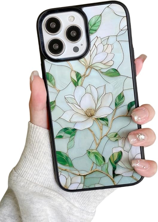 YUANLI Compatible with iPhone 13 Pro Max CaseWildflower Pattern-Design