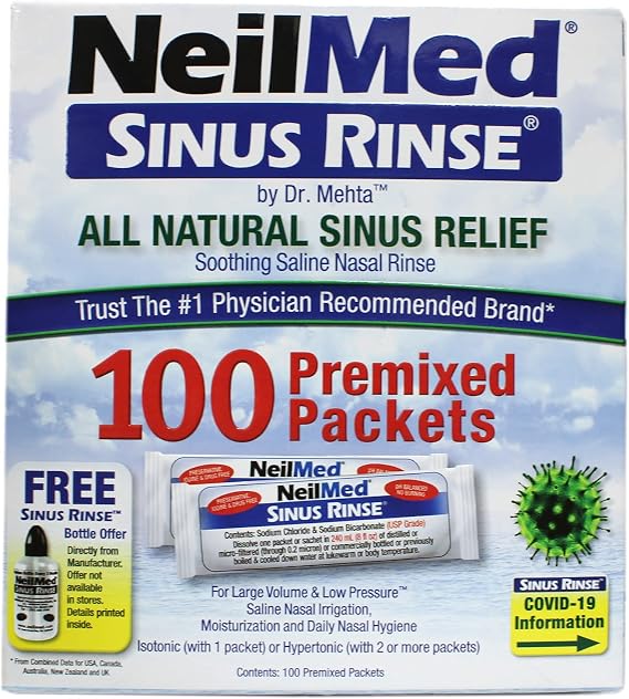 NeilMed Sinus Rinse Premixed Refill Packets 100 ct.