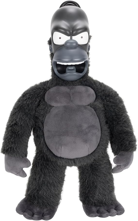 JAKKS Pacific King Homer Plush Figure, 16 Inch, The Simpsons Treehouse of Horror Collection