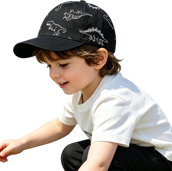 Toddler Sun Hats Baby Boys Cap Girls Adjustable Dinosaur Baseball Kids Hats