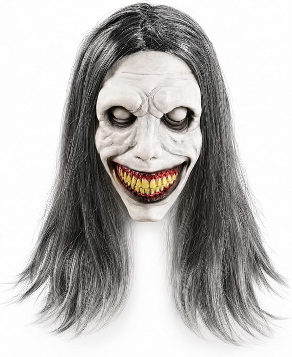 Halloween Demon Mask, Latex Horror Mask for Adults
