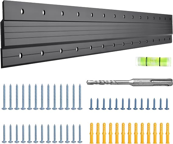 French Cleat 41 Inch, Heavy Duty Aluminum Z Clips Hanger for Hanging Picture Mirror Frame Whiteboard Headboard, Interlocking Wall Mounting Bracket with Hardware Support 250lbs