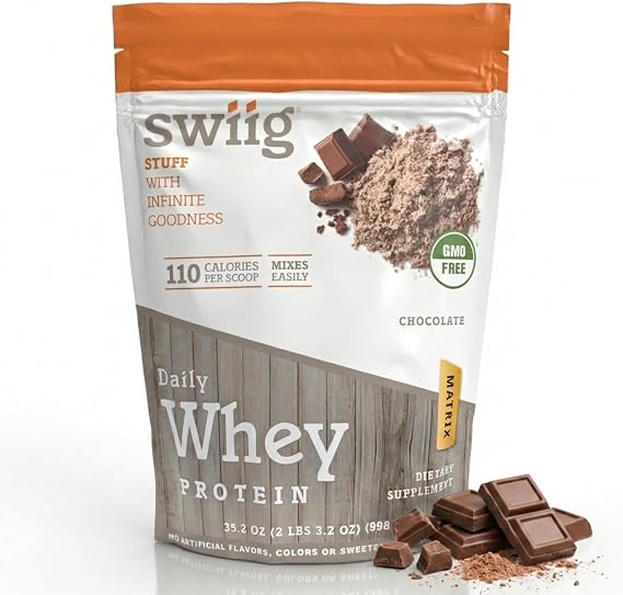 swiig Whey Matrix Protein Powder (2.2 lb, Chocolate)