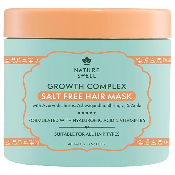 Nature Spell Hair Growth Mask, For Dry & Damaged Hair, 13.52 Fl Oz