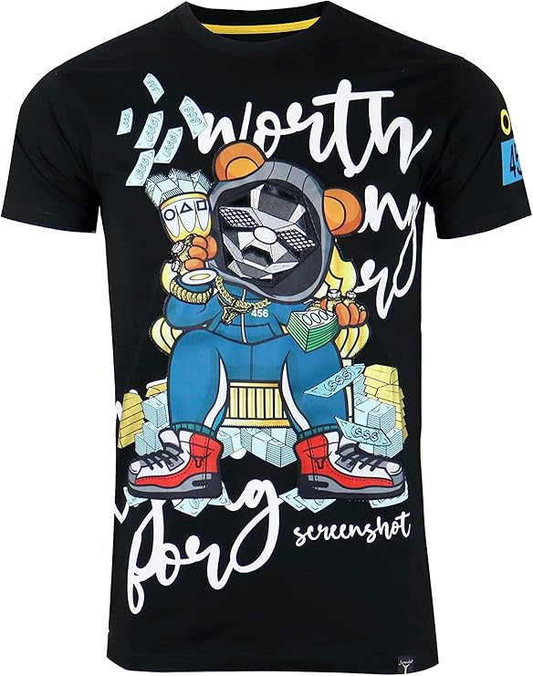 SCREENSHOT-2202-SS-2 Mens Stylish Double Layer Patch Embroidery High Density Gel Premium Quality Tee