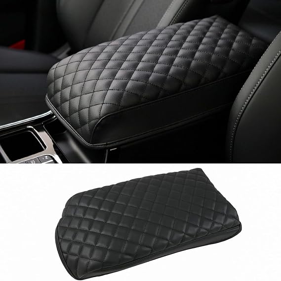 Center Console Cover for Kia Sorento 2026 2025 2024 2023 2022 2021, Waterproof Anti-Scratch Armrest Box Protector, Soft PU Leather Cushion Lid, Accessories for Kia Sorento, Black