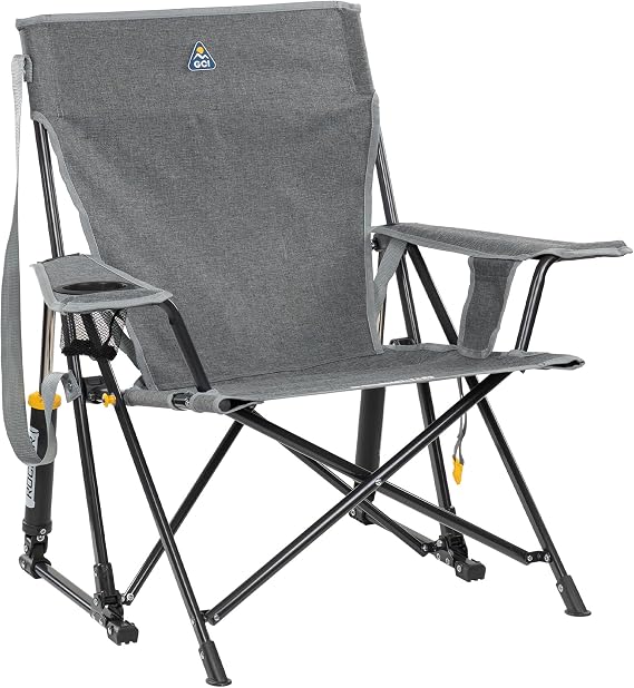 GCI Outdoor Kickback Rocker Outdoor Rocking Chair with Beverage Holder