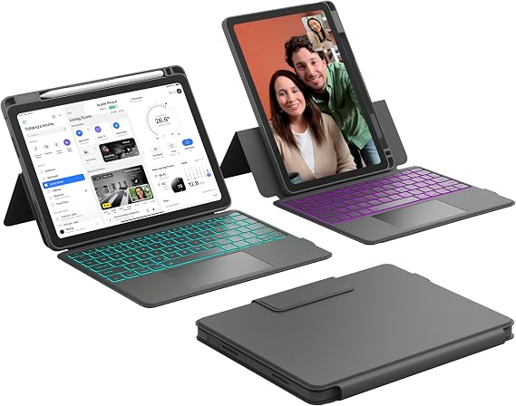 CHESONA Rugged Keyboard Case for iPad 11th(A16,2025)/10th(2022) Generation