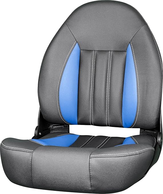 TEMPRESS ProBax Orthopedic Limited Edition Boat Seat (Charcoal/Gray/Blue)