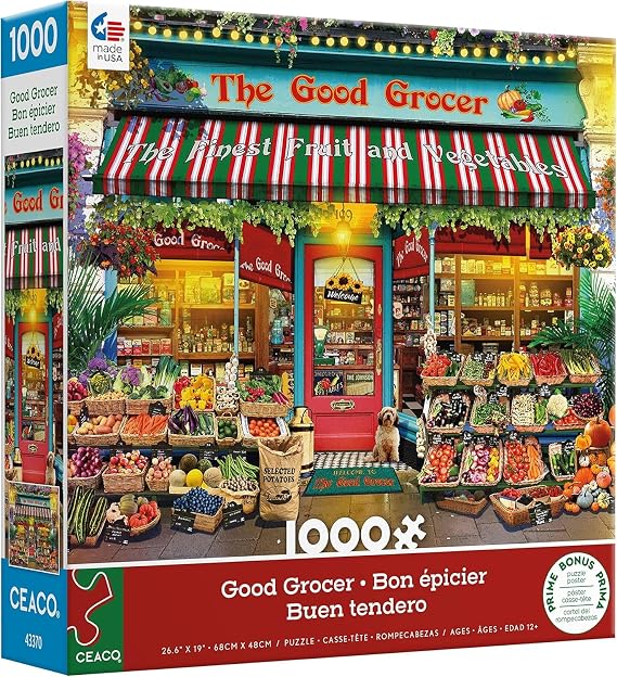Ceaco - Gary Walton - Shop Windows - Good Grocer - 1000 Piece Jigsaw Puzzle