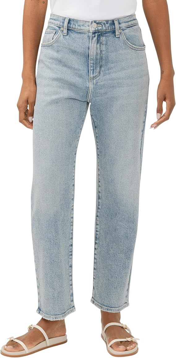 Silver Jeans Co. Women's 90s Mid Rise Relaxed Straight Leg Jeans