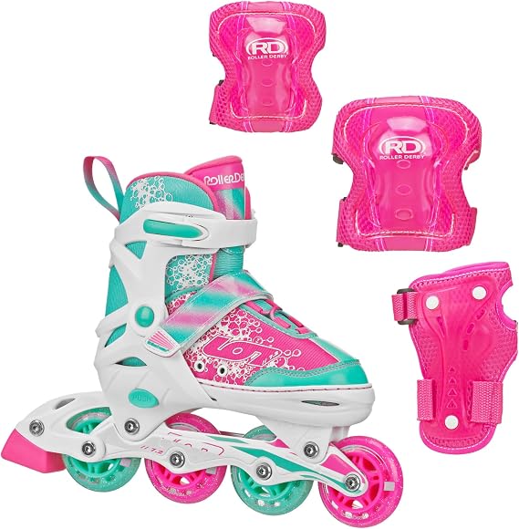 Roller Derby ION 7.2 Inline Skates, Aluminum Frames, Gear Included