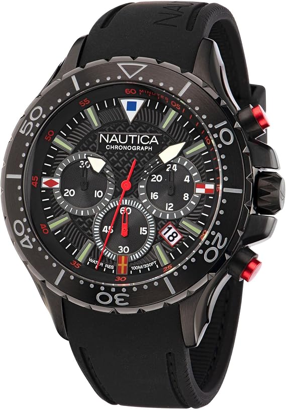 Nautica Men's NST Chronograph 49mm Watch