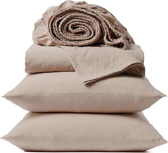 Coyuchi Organic Crinkled Percale Cooling Sheet Set