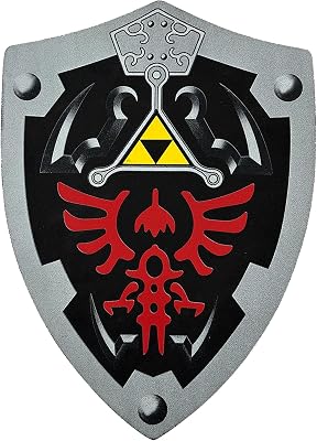 MedievalDepot Dark Link Shadow Master Warrior Shield Red - Overall 22.5 Lightweight LARP, Cosplay & Display