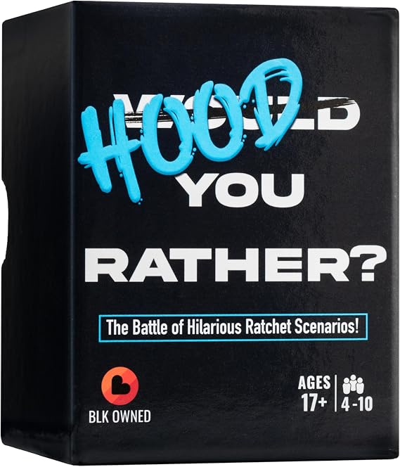 Doin' The Most - Hood You Rather? Black Culture Party Game for Adults | Funny Would You Rather Card Game | 200 Hilarious Questions for Game Night, Family Reunions, Cookouts & Parties | Ages 17+