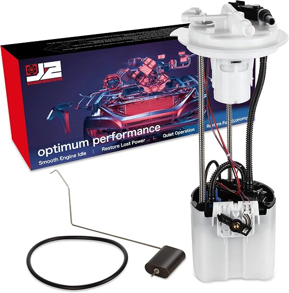 J2 Engineering Electric Fuel Pump Module Assembly Compatible with 10-13 Silverado/Sierra 1500 Standard/Extended Cab Replace E4008M, J2-FPM-0100