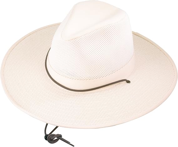 Henschel Crushable Soft Mesh Aussie Breezer Hat, Natural, Large
