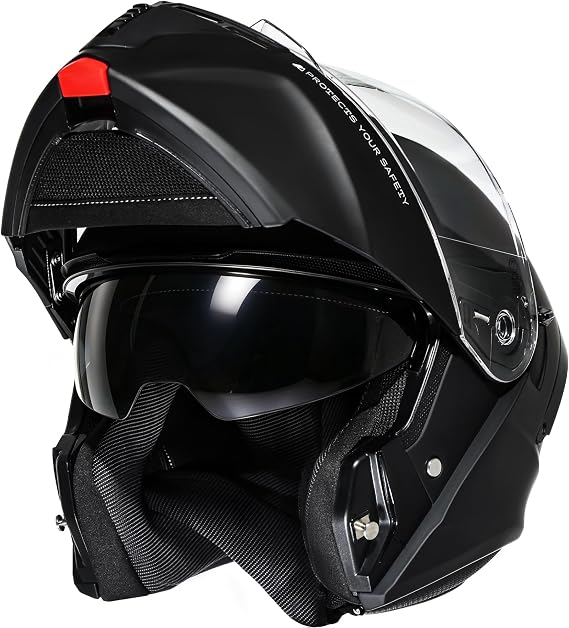 CYRIL Motorcycle Flip-Up Helmet ECE 22.06 - Modular Full-Face Helmet for