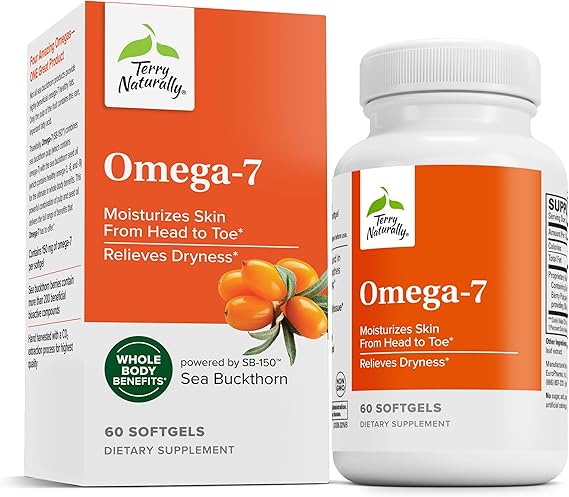 Terry Naturally Omega-7 - Superior Sea Buckthorn Oil - 60 softgels