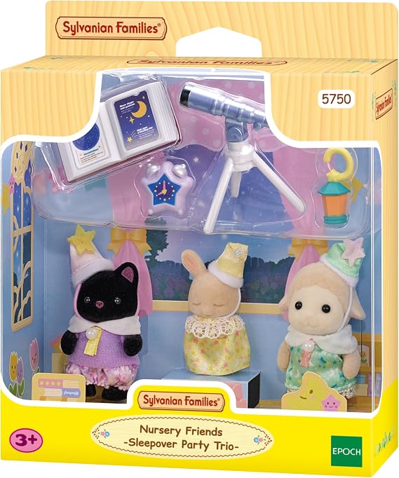 Sylvanian Families - 5750 Adventure Nursery Friends Overnight Party Figurines for Dollhouse