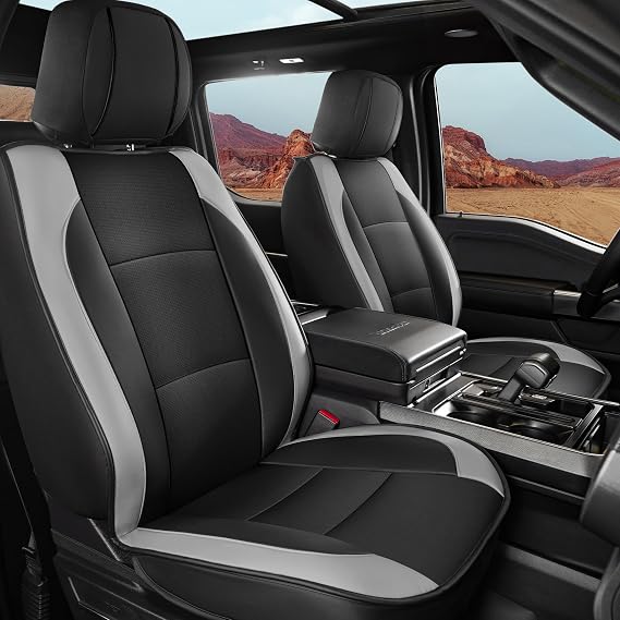 Car Seat Covers for 2009-2026 Ford F150 SuperCrew, Front Set