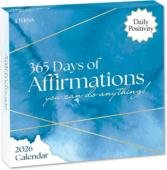 2026 Positive Affirmations Daily Desktop Calendar | 365 Days Of Affirmations To Motivate, Inspire, and Calm. Positive Self Care Daily Ritual To Nourish The Soul. Daily Rip Off Calendar To Encourage