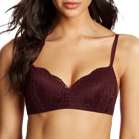Maidenform Women's Pure Comfort Lace Push-up Wireless Bra Dm7680