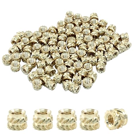100 Pcs M3x4x5 Threaded Inserts