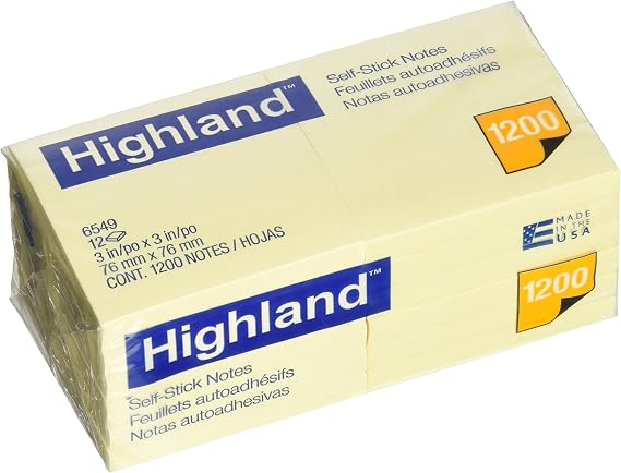 Highland Self-Sticking Note Pad