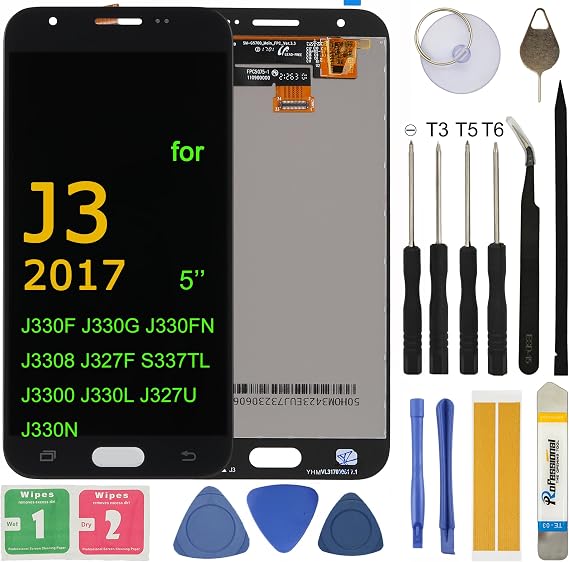 LCD Screen Replacement for Samsung Galaxy J2 Core 5'' SM-J260M J260Y J260G J260F J260T1 J260A J260AZ S260DL Assembly LCD Display Touch Screen Digitizer with Tools Adhesive