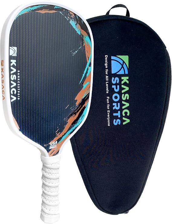 Aramid Fiber Pickleball Paddle - 16mm Thermoformed Carbon Fiber Core, Edge Guard, Lightweight Power & Control Paddle for Advanced Players, USAPA Approved