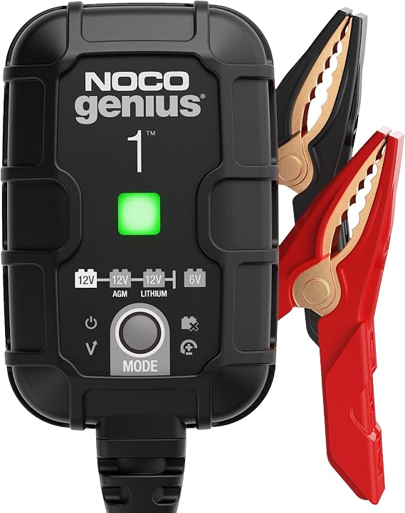 NOCO GENIUS1: 1A 6V/12V Smart Battery Charger Automatic Maintainer,Trickle Charger & Desulfator with Overcharge Protection & Temperature Compensation for Lead-Acid-& Lithium Batteries,(Pack of 6)