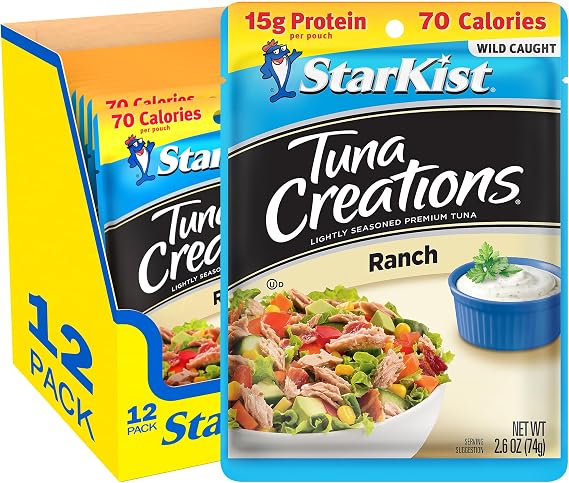 Starkist Tuna Creations Single Serve 2.6 oz Pouch (Pack of 12) (Ranch)